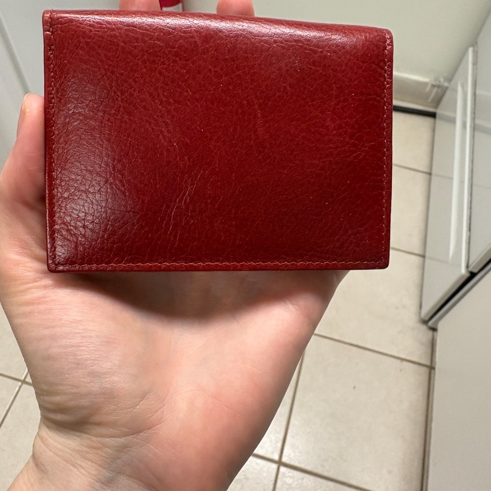 Derek Alexander Red Leather Organizer Bag with matching Wallet - Picture 14 of 14